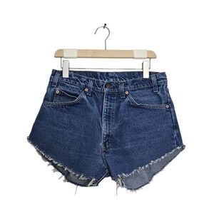 Vintage Levi's Shorts Orange Tab Blue Cut-Off Shorts W33
